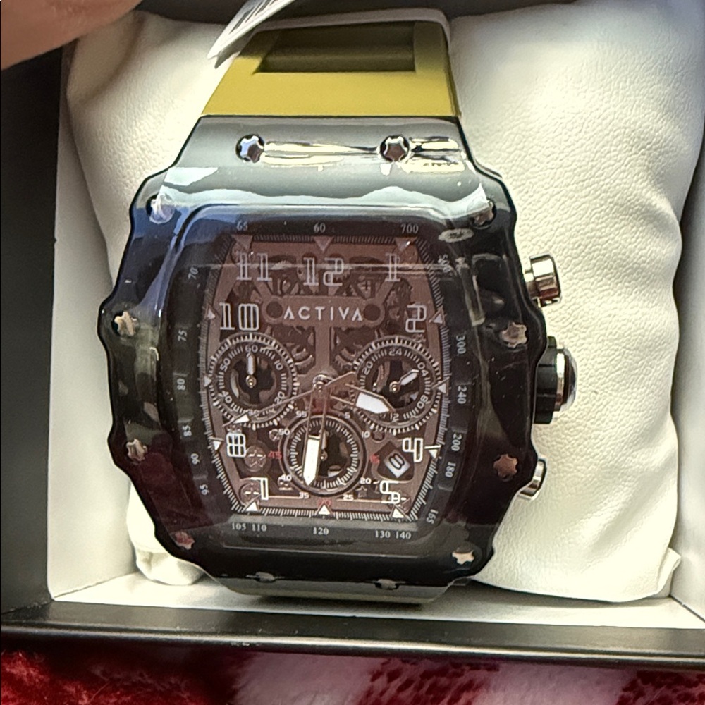 NWT Invicta Activa Black and Green Watch